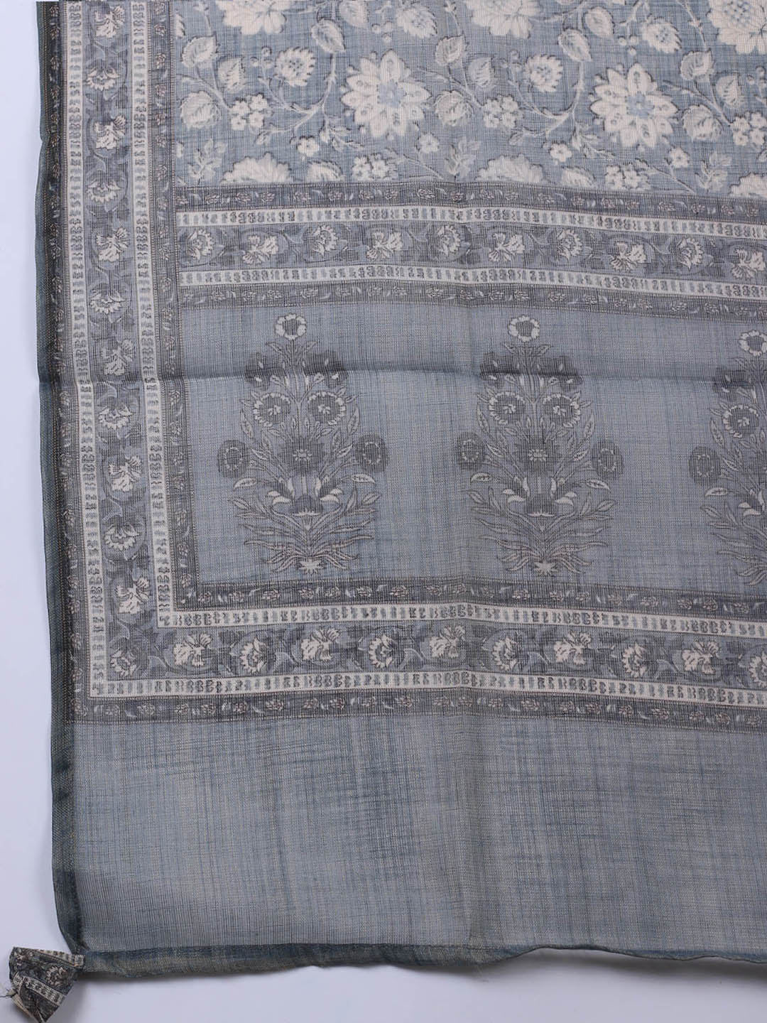 Embroidered Tissue Unstitched Suit Piece With Dupatta