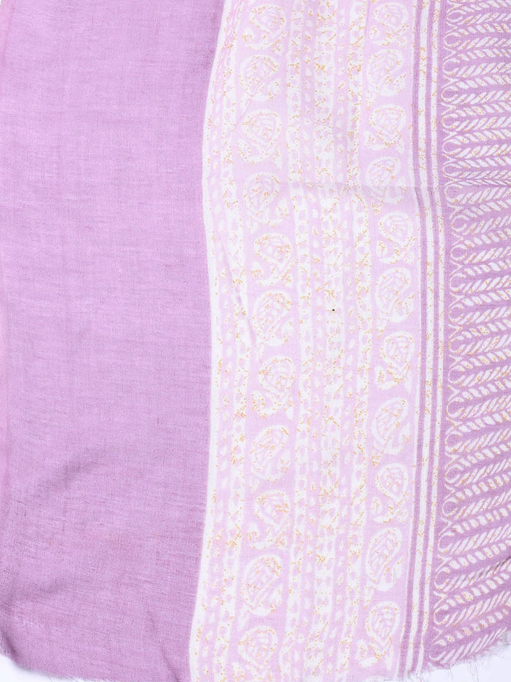 Neck Patti Cotton Blend Unstitched Suit With Dupatta