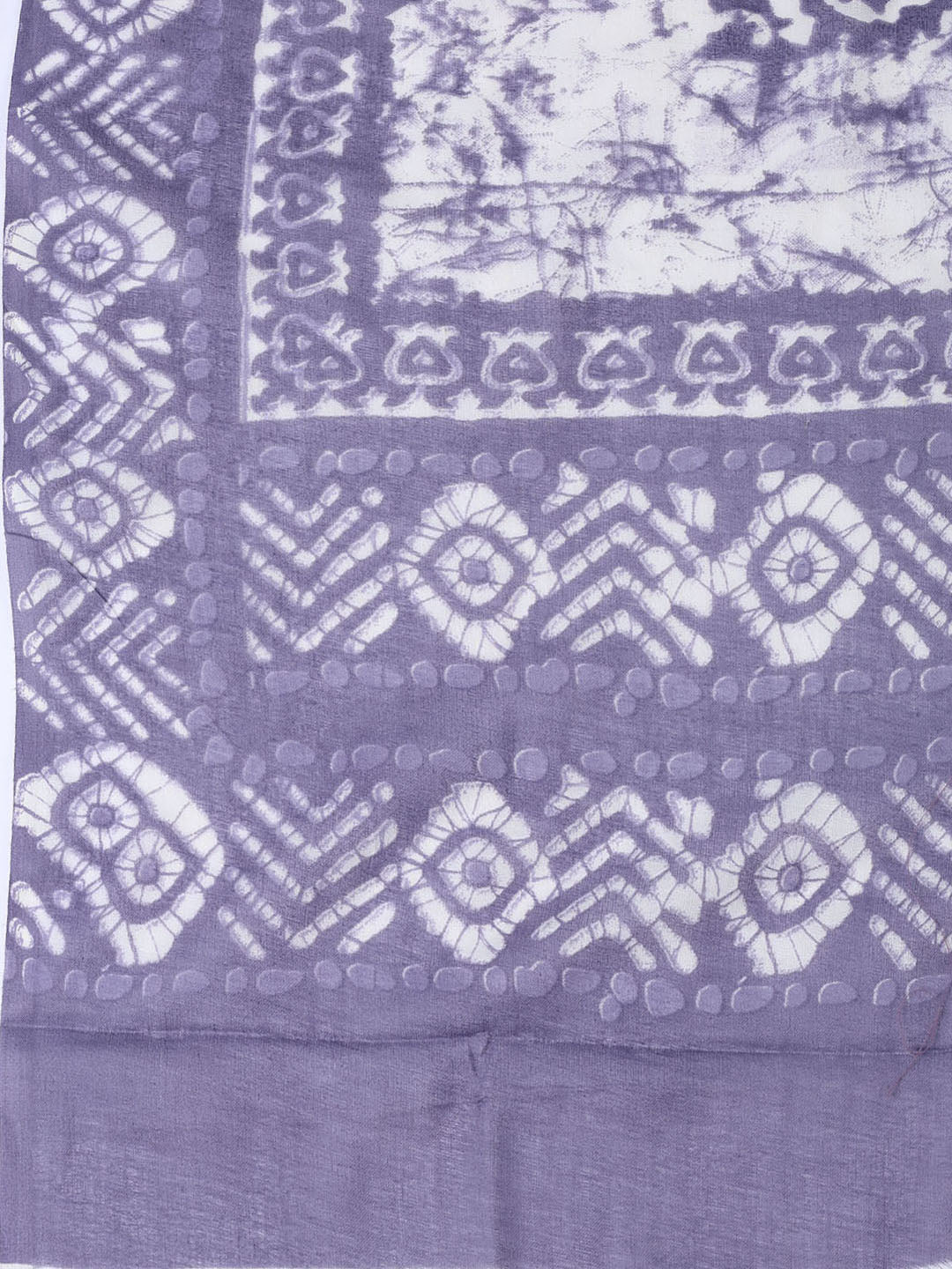 Printed Cotton Blend Unstitched Suit With Dupatta