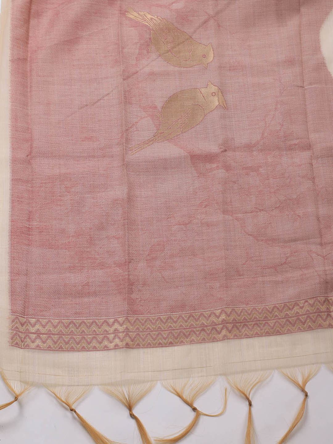 Jamdhani Chanderi Unstitched Suit Piece With Dupatta