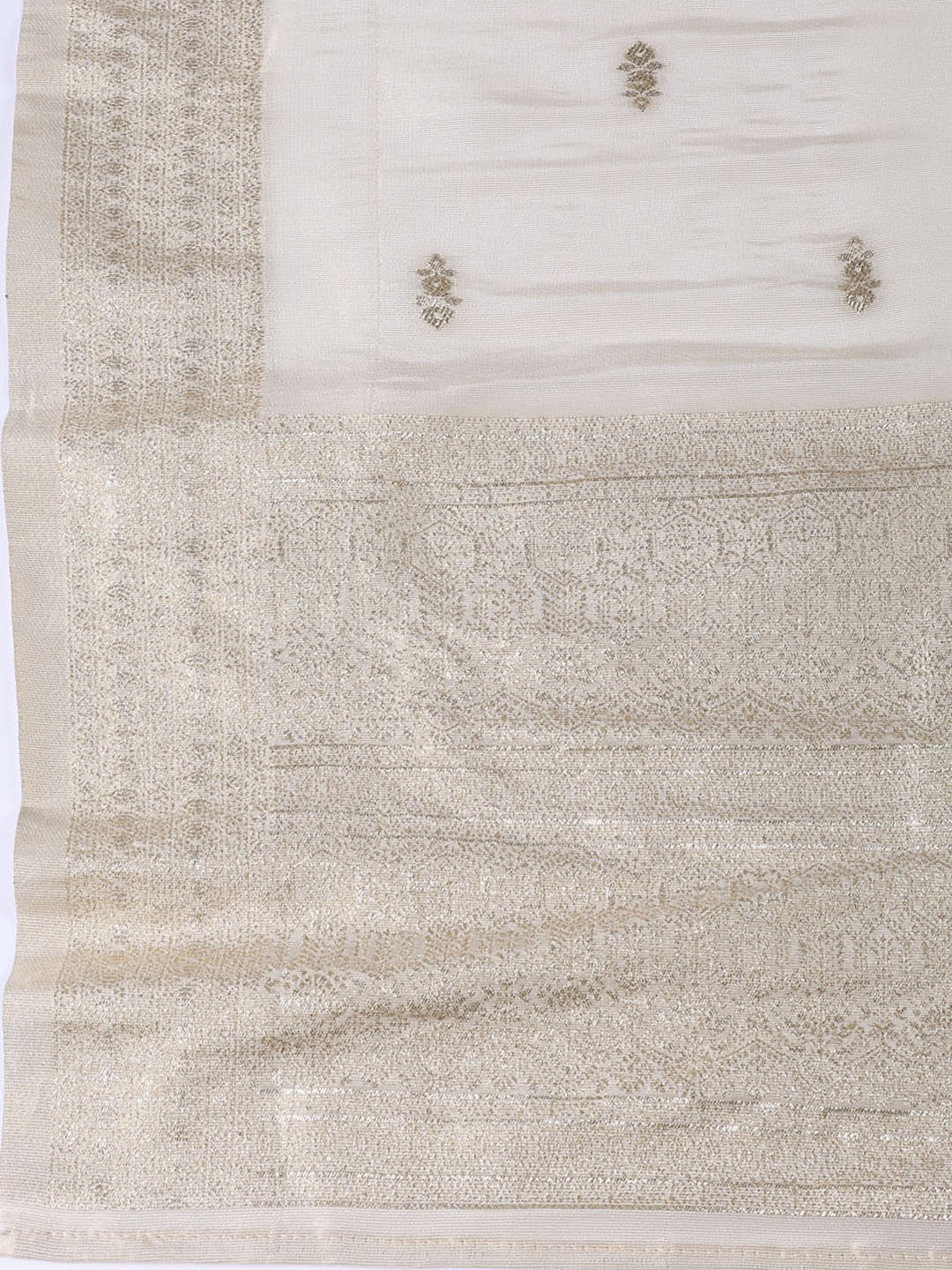 Neck Embroidered Tissue Unstitched Suit Piece With Dupatta