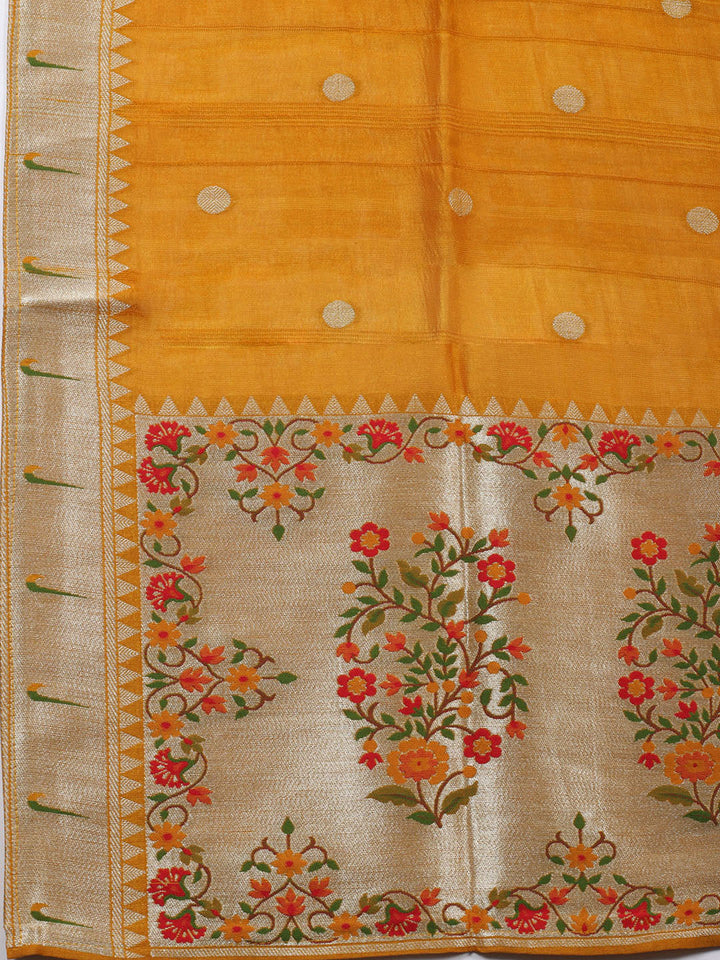 Neck Embroidery Tissue Unstitched Suit Piece With Dupatta