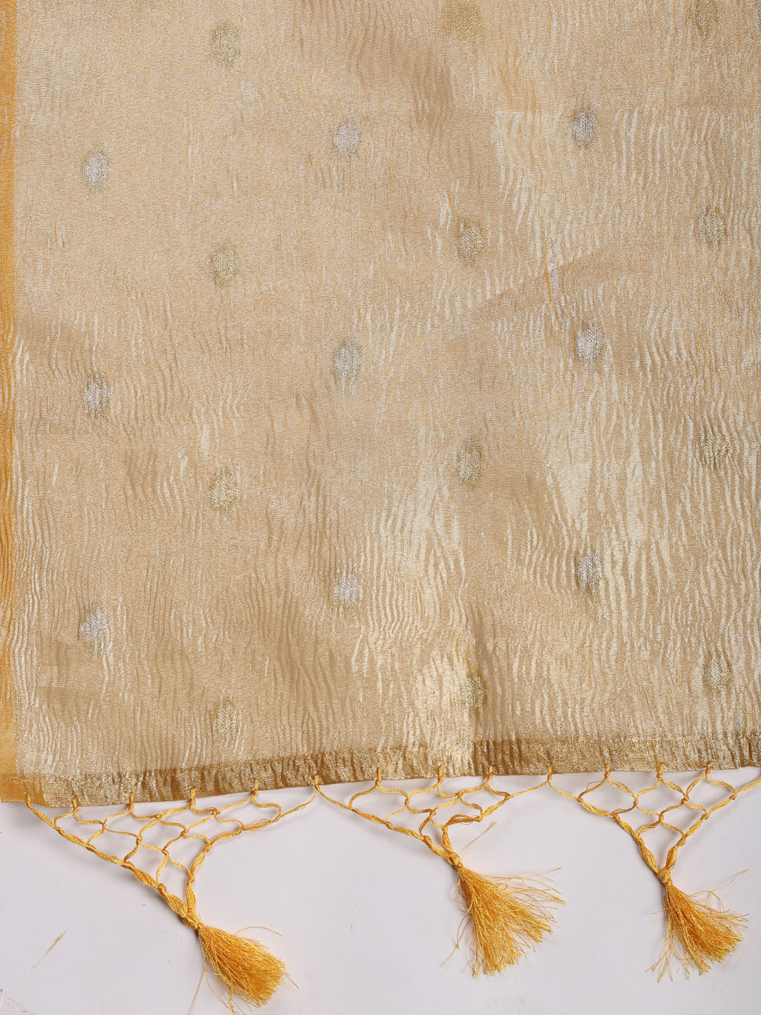Neck Embroidered Tissue Unstitched Suit With Dupatta