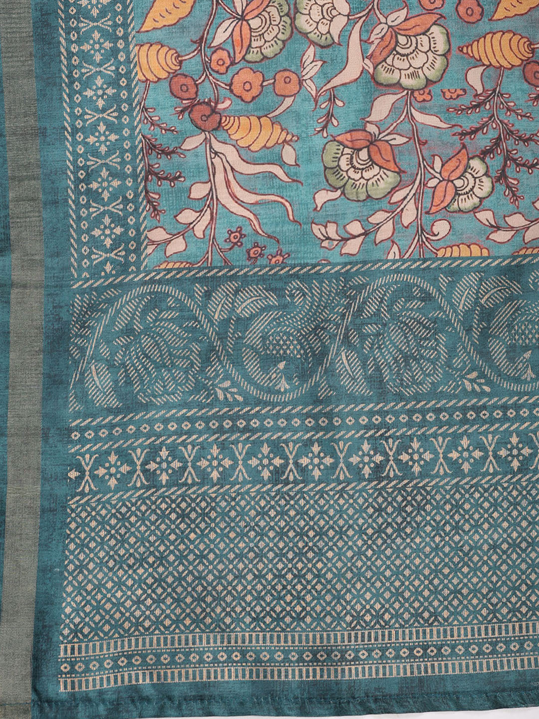 Neck Embroidered Tissue Unstitched Suit With Dupatta