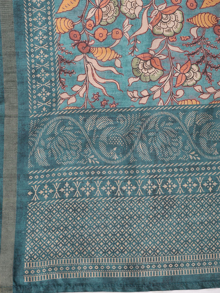 Neck Embroidered Tissue Unstitched Suit With Dupatta