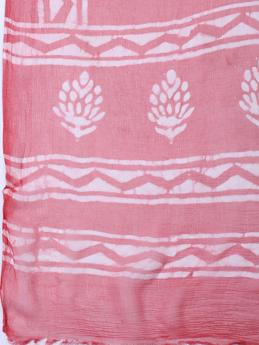 Printed Chanderi Unstitched Suit Piece With Dupatta