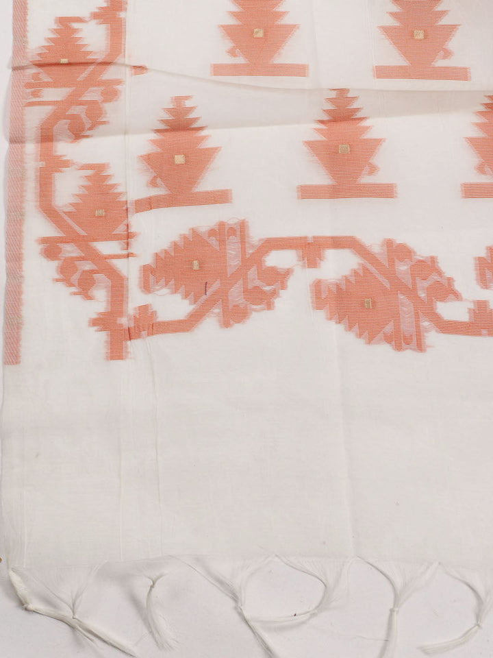 Jamdani Chanderi Unstitched Suit Piece With Dupatta