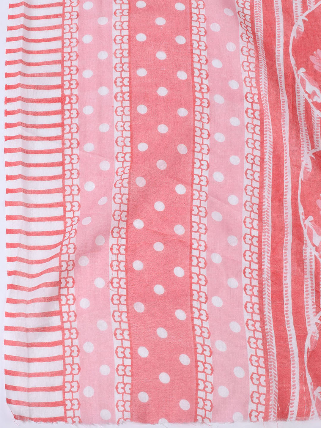Printed Cotton Blend Unstitched Suit With Dupatta