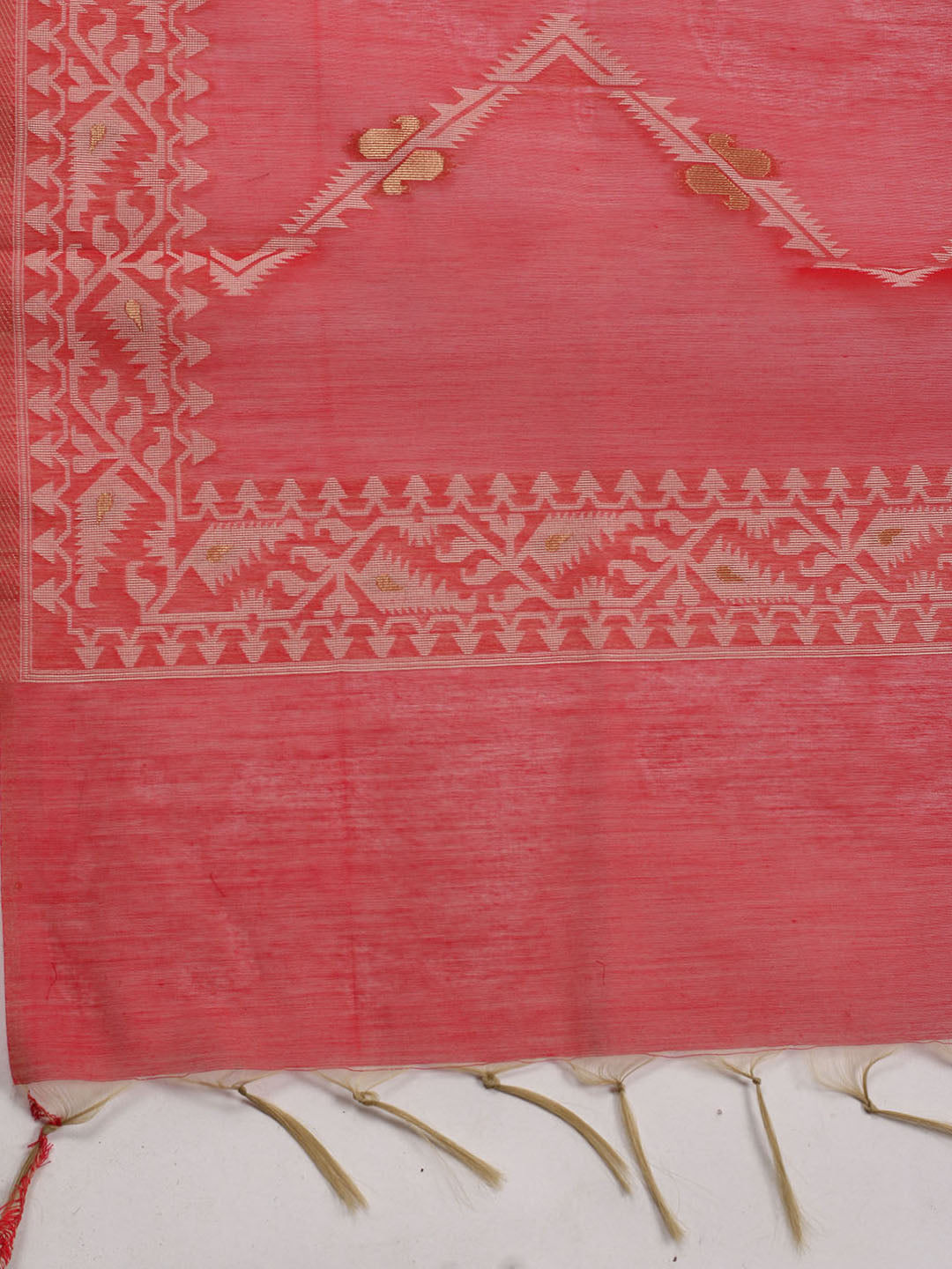 Jamdani Chanderi Unstitched Suit Piece With Dupatta