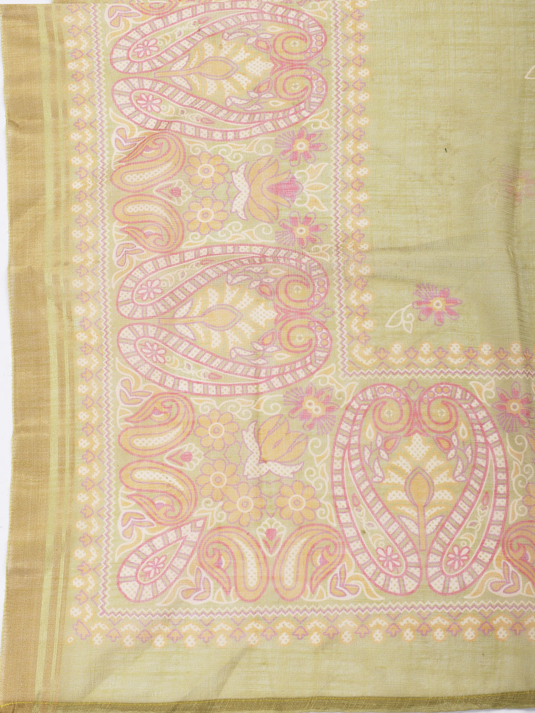 Neck Embroidered Cotton Blend Unstitched Suit With Dupatta