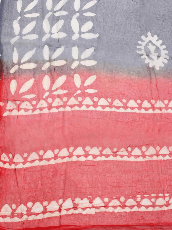 Printed Cotton Blend Unstitched Suit Piece With Dupatta