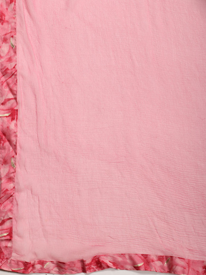 Neck Patti Cotton Blend Unstitched Suit With Dupatta
