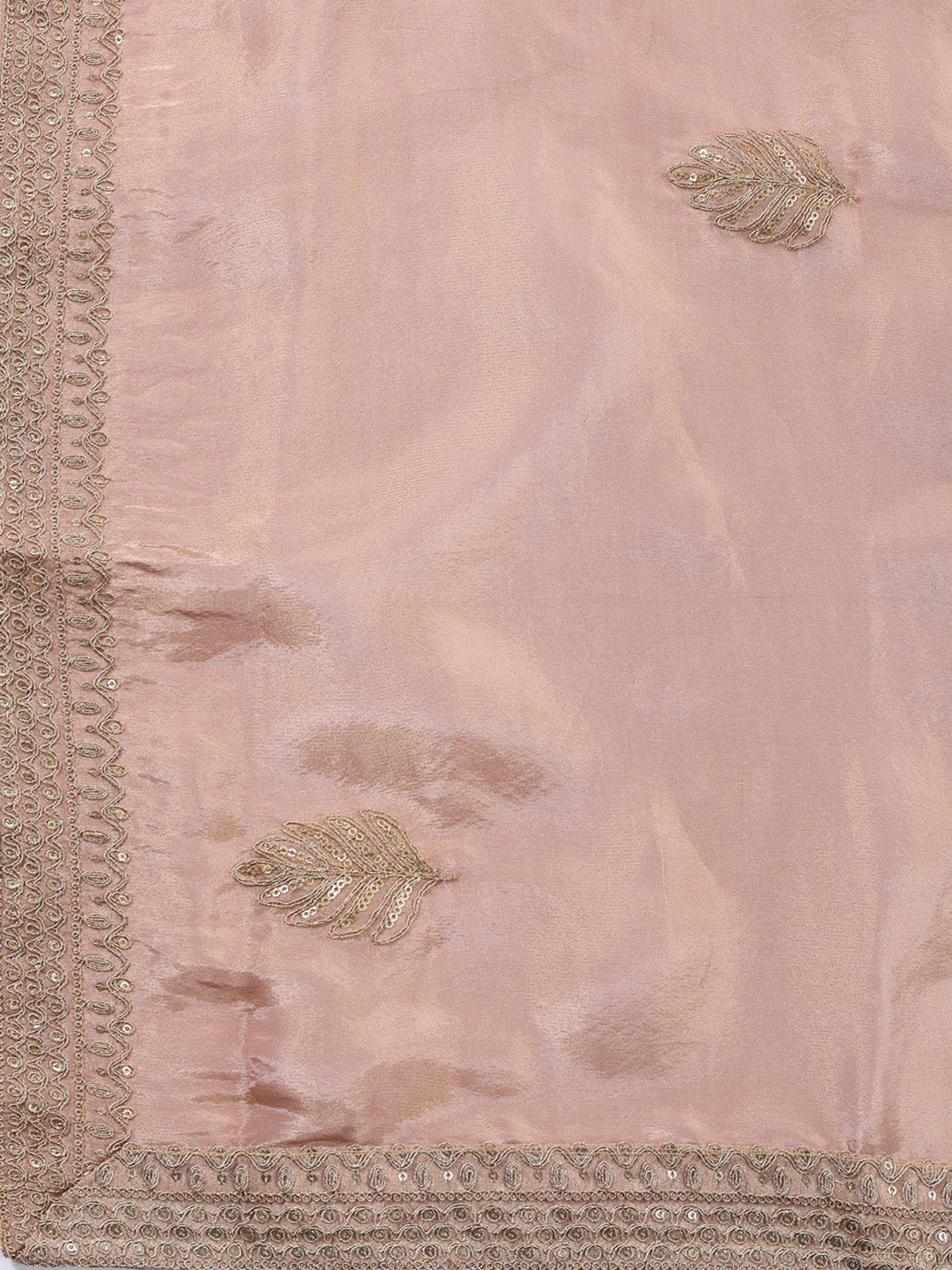 Neck Embroidered Tissue Unstitched Suit With Dupatta