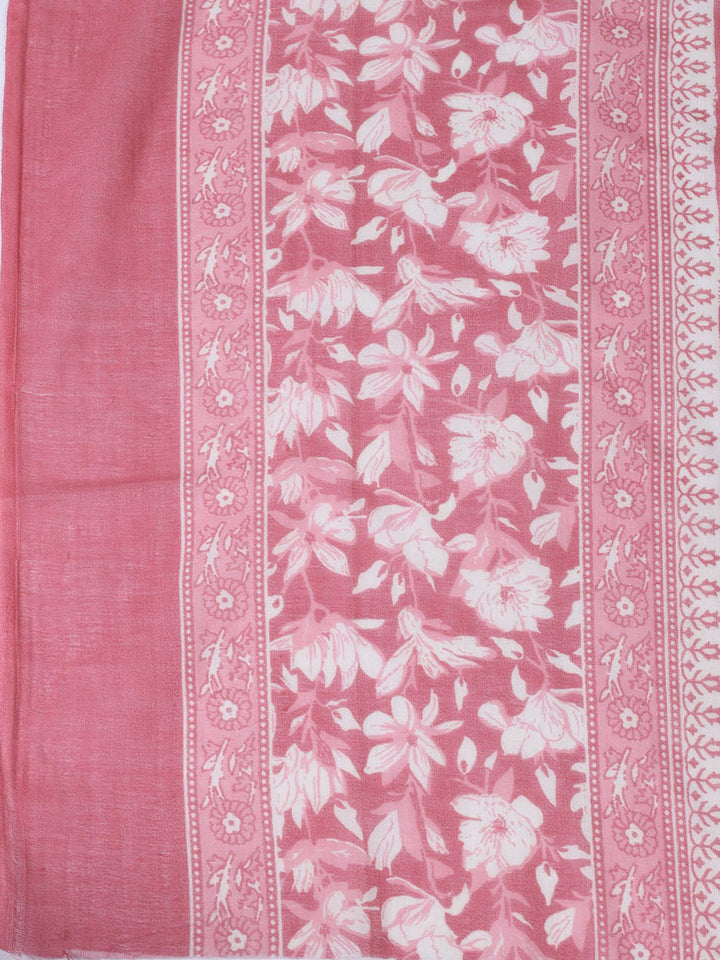 Printed Cotton Blend Unstitched Suit With Dupatta