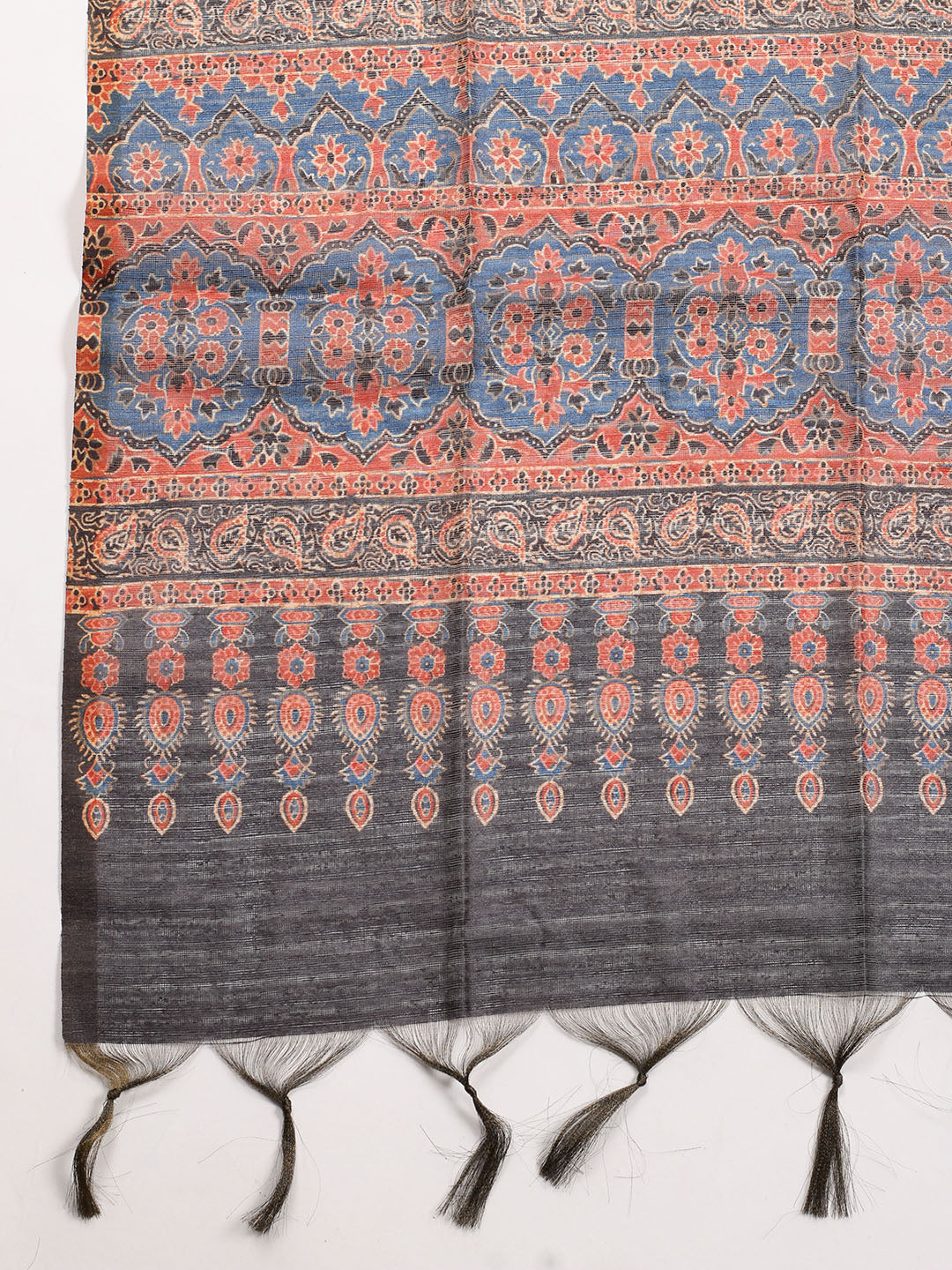 Neck Embroidered Chanderi Unstitched Suit With Dupatta