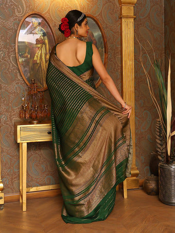 Antique Booti Crepe Woven Saree