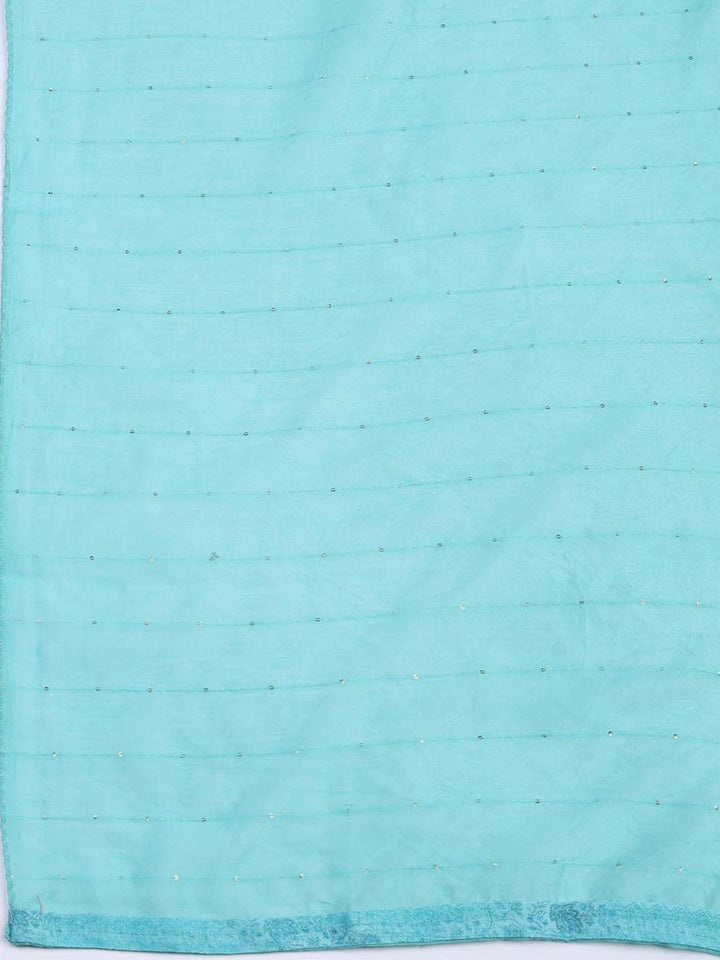 Neck Embroidery Linen Unstitched Suit With Dupatta