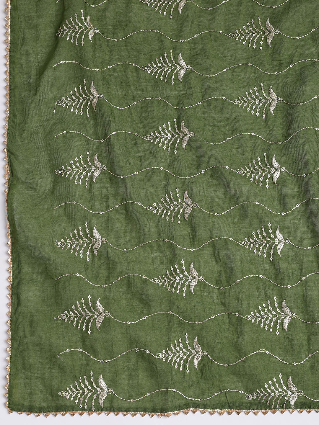 Neck Embroidered Cotton Blend Unstitched Suit Piece With Dupatta
