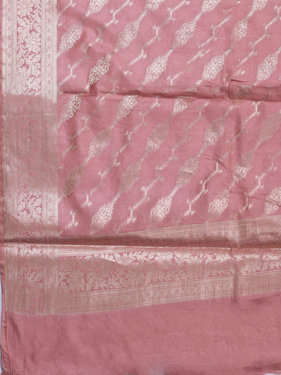 Banarasi Chanderi Unstitched Suit With Dupatta