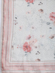 Printed Cotton Blend Unstitched Suit With Dupatta