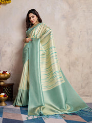 Zari Border Art Silk Woven Saree