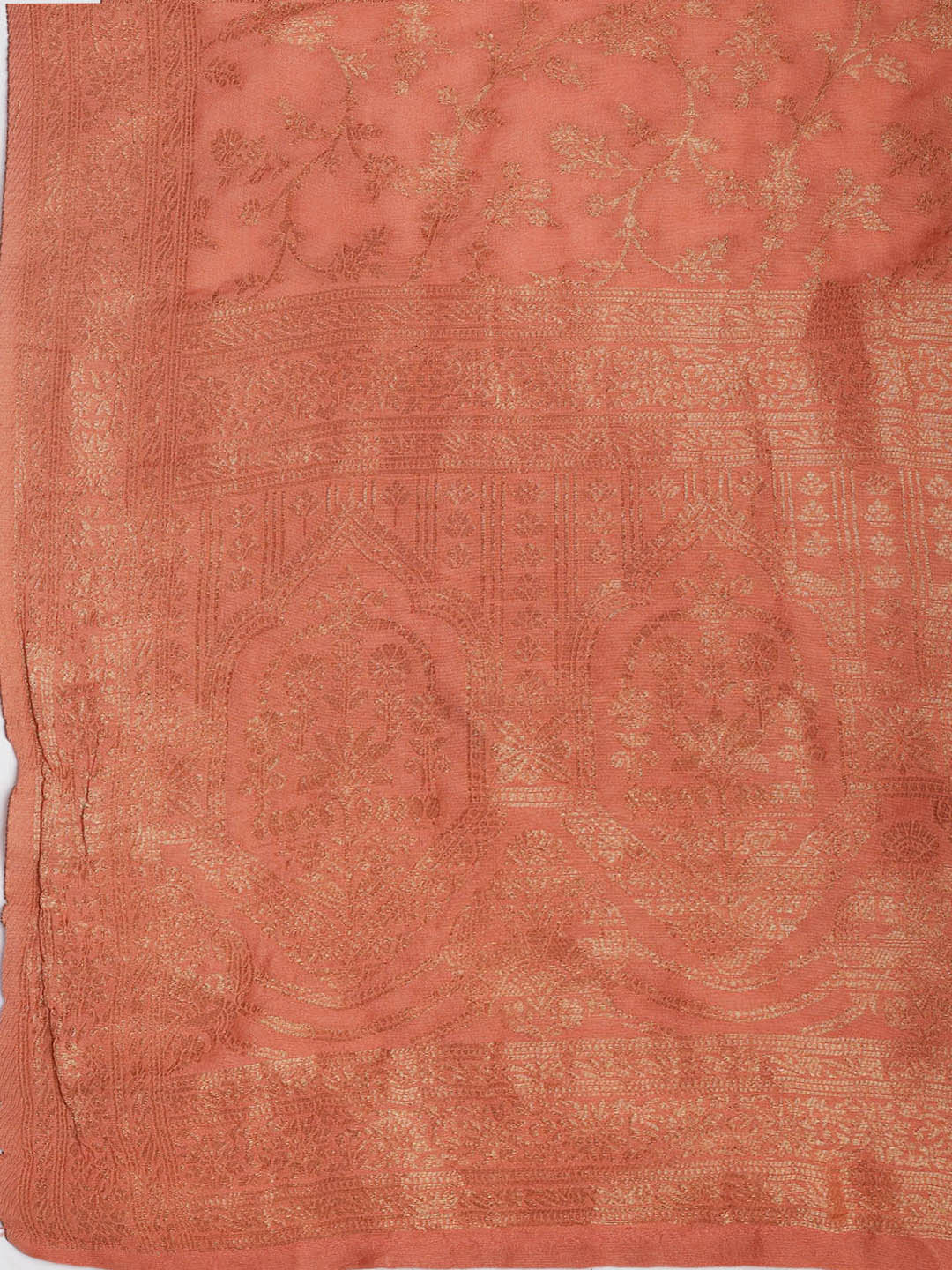 Embroidered Chanderi Unstitched Suit Piece With Dupatta