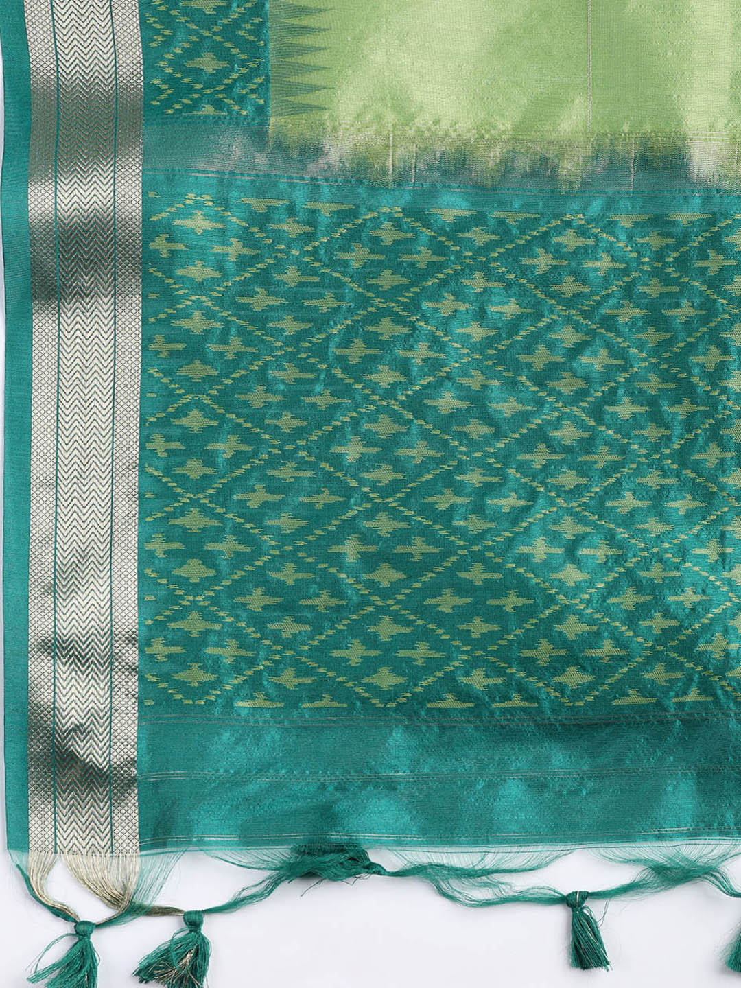 Woven Chanderi Unstitched Suit Piece With Dupatta