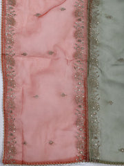 Embroidery Chanderi Unstitched Suit With Dupatta