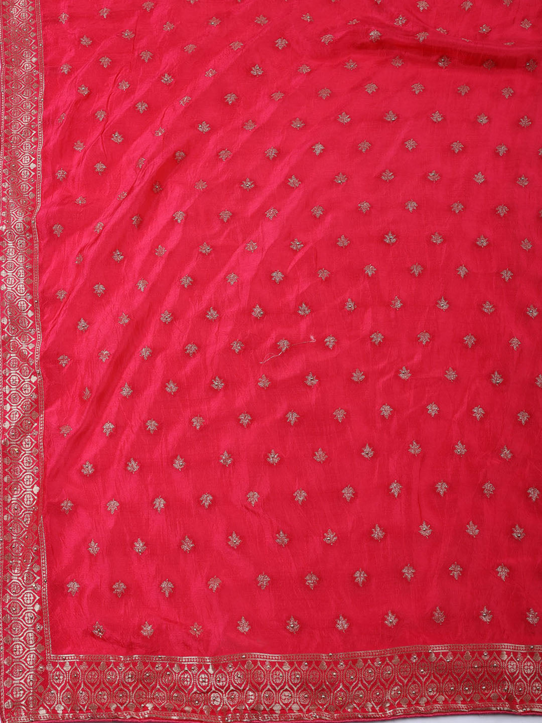 Woven Art Silk Unstitched Suit Piece With Dupatta