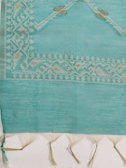 Jamdani Chanderi Unstitched Suit Piece With Dupatta