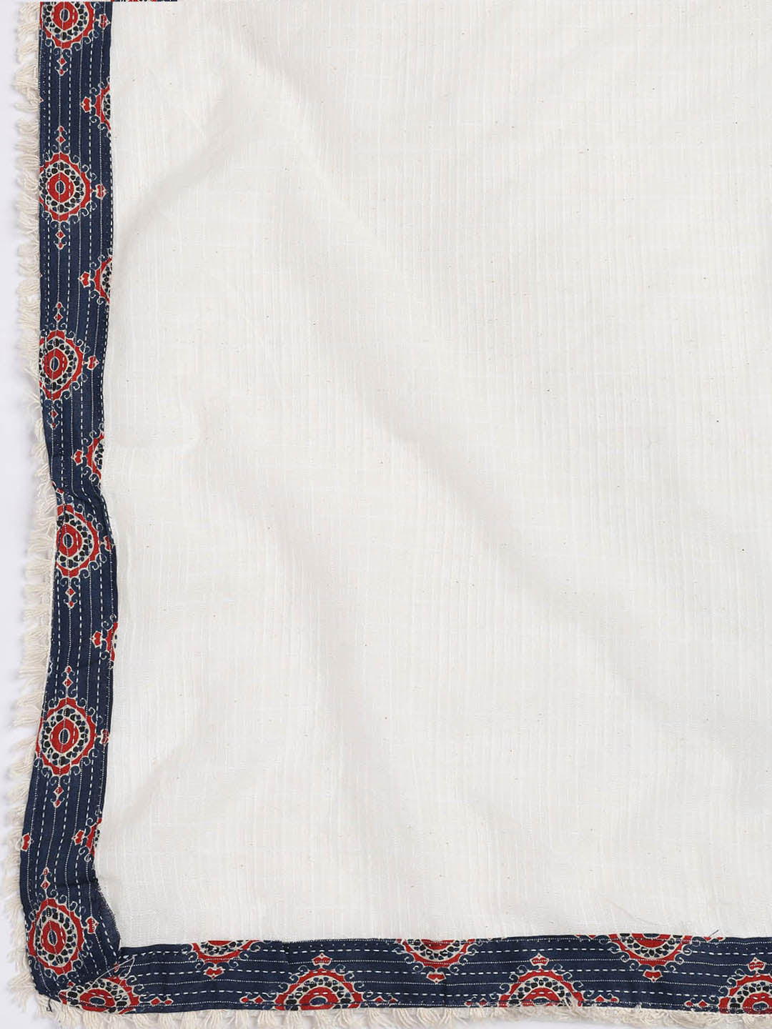Printed Cotton Blend Unstitched Suit Piece With Dupatta