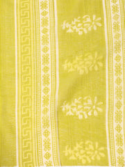 Neck Patti Cotton Blend Unstitched Suit With Dupatta