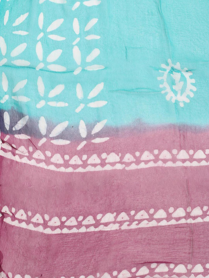 Printed Cotton Blend Unstitched Suit Piece With Dupatta