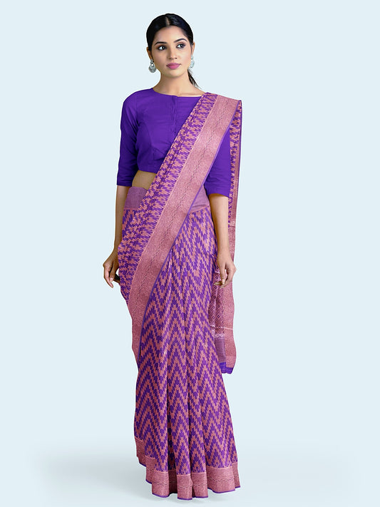 Zari Jaal Art Silk Woven Saree