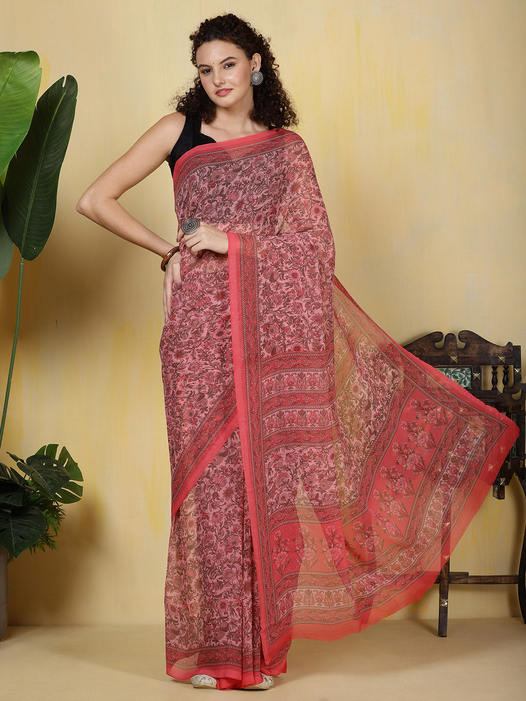 Digital Printed Georgette Saree