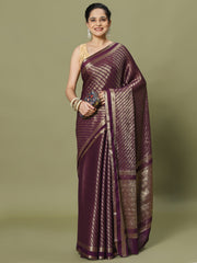 Zari Jaal Woven Crepe Saree