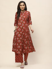 Printed Cotton Kurta Set