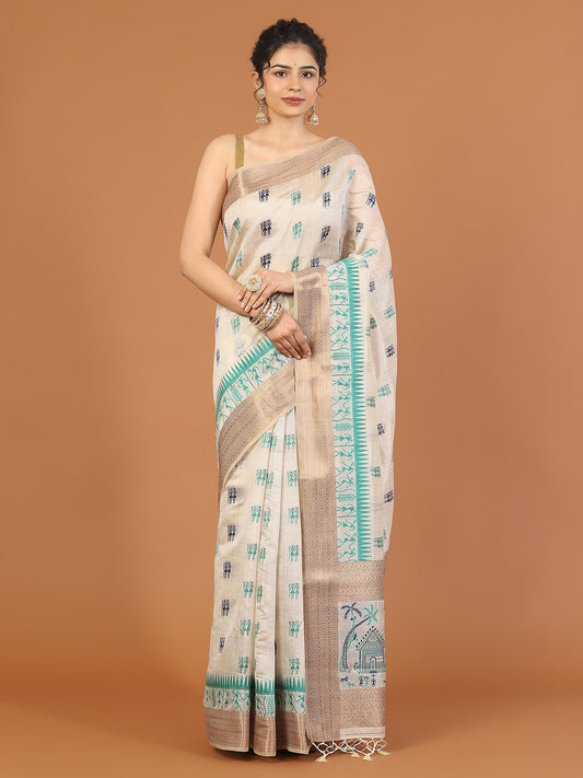 Zari Jaal Art Silk Woven Saree