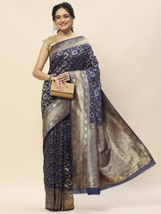 Zari Jaal Woven Crepe Saree