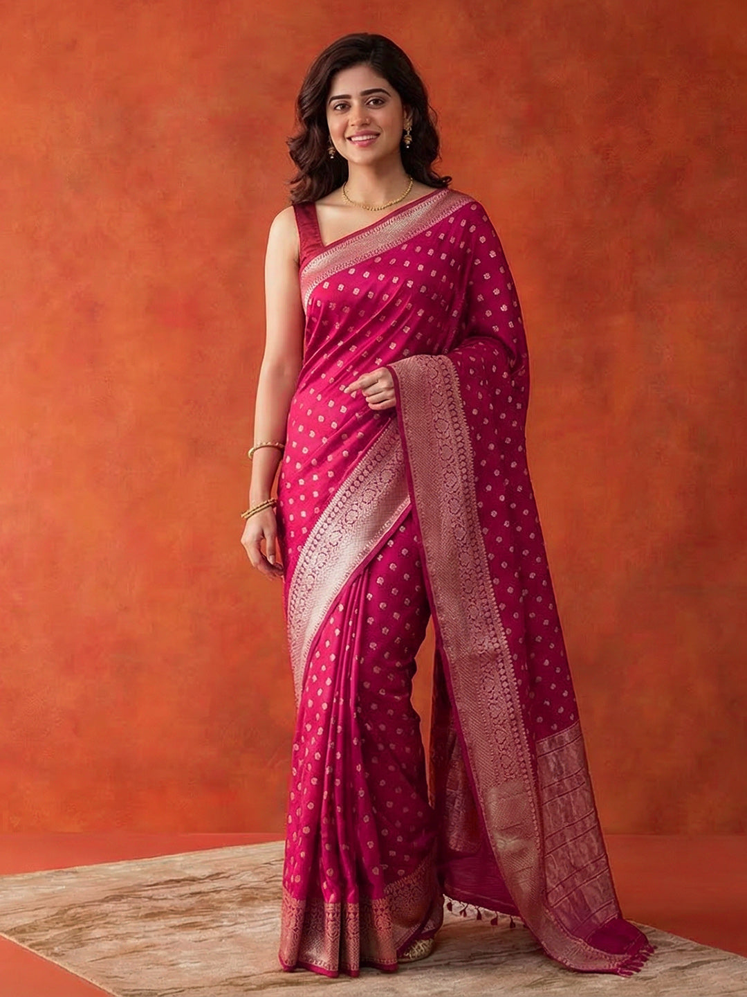 Embroidered Art Silk Saree