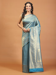 Zari Jaal Brocade Handloom Woven Saree