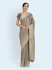 Brocade Zari Jaal Border Handloom Saree