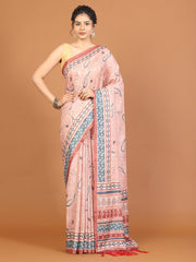 Digital Printed Tussar Woven Saree