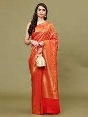 Zari Jaal Woven Handloom Saree