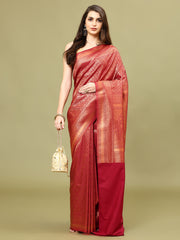 Zari Jaal Woven Handloom Saree