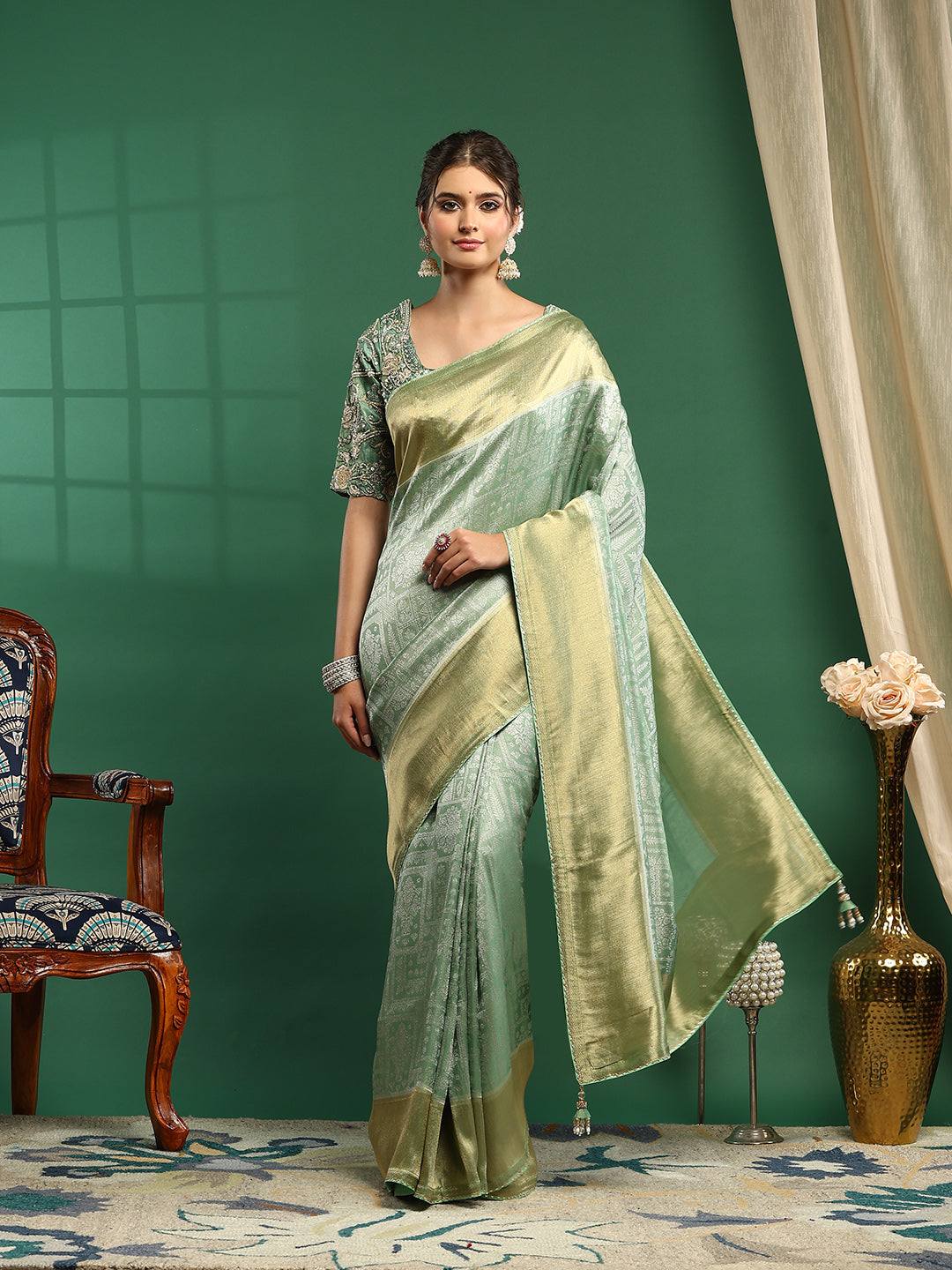 Embroidered Banarasi Saree