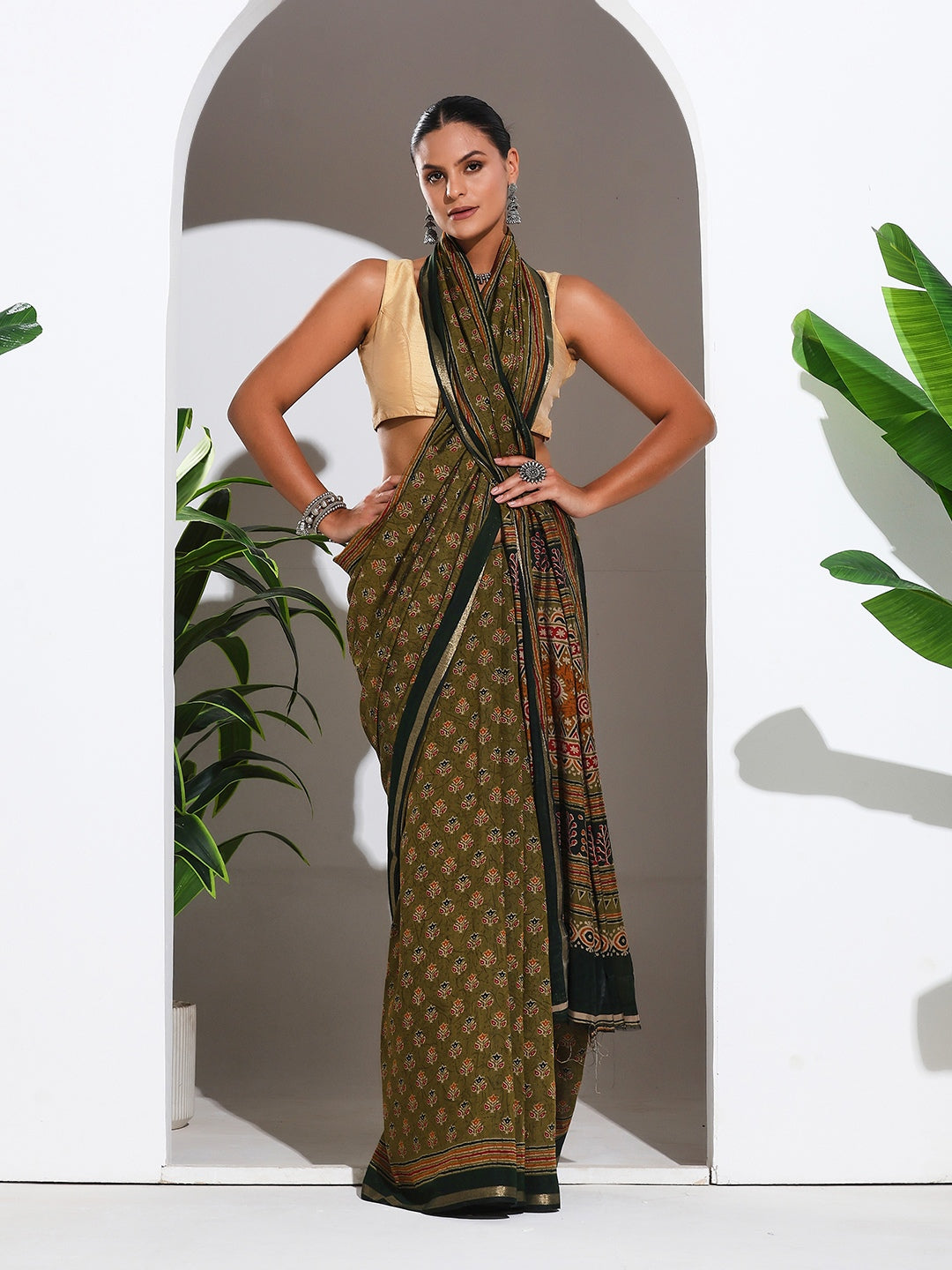 Digital Printed Art Silk Saree