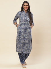 Printed Cotton Kurta Set