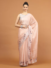 Stone Work Organza Saree