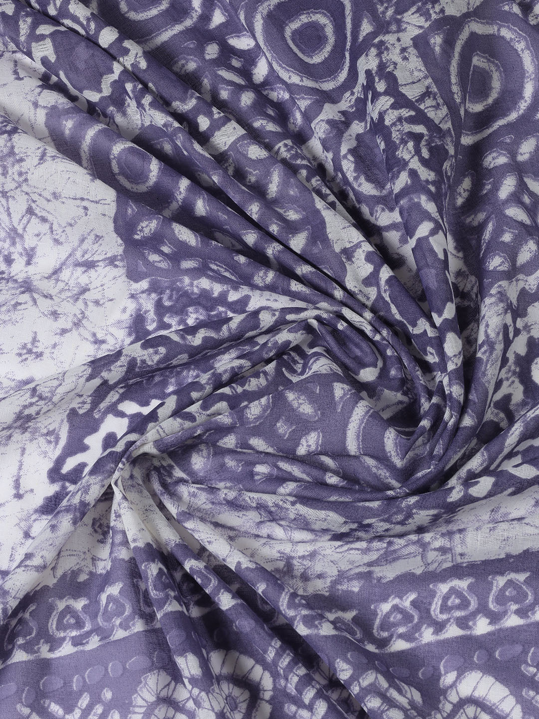 Printed Cotton Blend Unstitched Suit With Dupatta